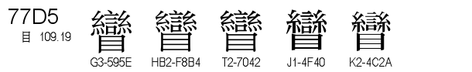 U+77D5